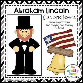 Preview of Abraham Lincoln Craft | President Day Activities | American Symbols | Patriotic