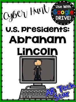 Preview of Abraham Lincoln Digital Cyber Hunt for Google Slides Distance Learning