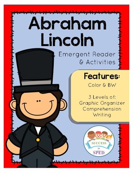 Preview of Abraham Lincoln Emergent Reader & Activities