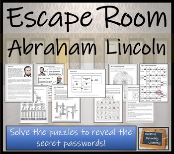 Preview of Abraham Lincoln Escape Room Activity