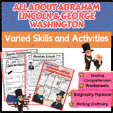 Abraham Lincoln, George Washington Biography Worksheets, R