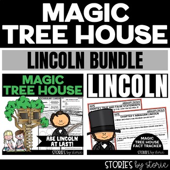 Preview of Abraham Lincoln Magic Tree House Bundle Printable and Digital Activities