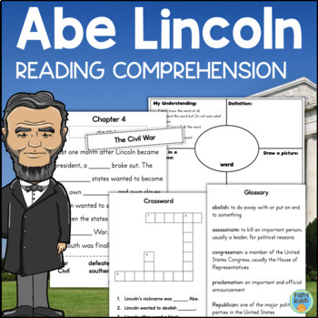 Preview of Abraham Lincoln Activities Reading Comprehension 2nd 3rd Grade Social Studies