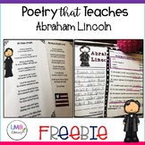 FREE Poetry About Abraham Lincoln with Activity and Writin