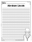 Abraham Lincoln President's Day Writing Paper Freebie!