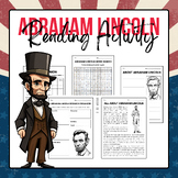 Abraham Lincoln - Reading Activity Pack | Presidents Day A