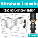 Abraham Lincoln Reading Comprehension - Presidents Day And