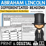 Abraham Lincoln Reading Passage and Activities PRINTABLE a