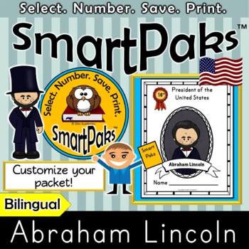 Preview of Abraham Lincoln SmartPaks™ BILINGUAL Activities: Biography, Vocabulary, Writing