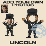Abraham Lincoln Split Pin String Puppet Craft, Memorial Da