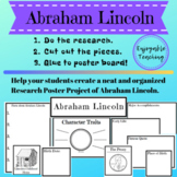 Abraham Lincoln Biography Research Poster Writing Kit