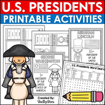 Preview of Presidents Day Activities | Early Presidents Abraham Lincoln & George Washington