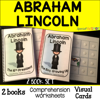 Preview of Abraham Lincoln and Presidents' Day Interactive  Books set with worksheets