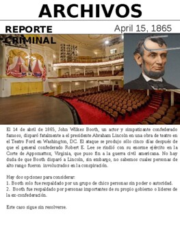 Preview of Abraham Lincoln en espanol | Asesinato de Lincoln