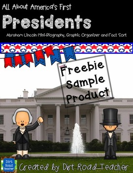 Preview of Abraham Lincoln  mini-biography & President fact sort