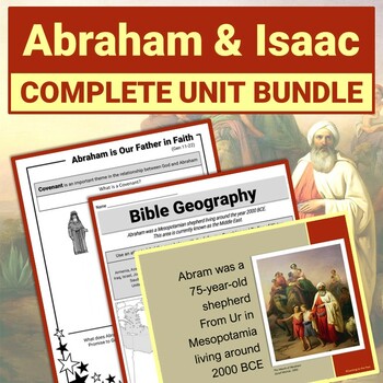 Preview of Abraham, Sarah and Isaac Bible Story Lessons Old Testament Notes BUNDLE Activity