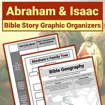 Preview of Abraham, Sarah and Isaac Old Testament Bible Story Graphic Organizers Activity