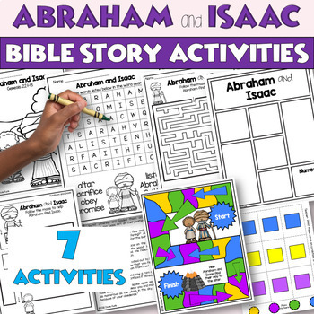 Preview of Abraham and Isaac Bible Story Activities | Sunday School | Childrens Church