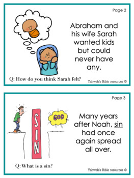 Abraham and Sarah worksheets bible Lesson,coloring pages Booklet #4 ...