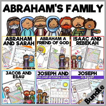 Preview of Abraham's Family Bible Lessons Bundle