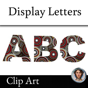 Preview of Aboriginal Australian Dot Art Style Letters NAIDOC Week Indigenous Literacy Day