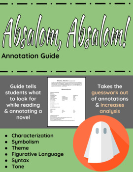 Absalom Absalom Annotation Guide By English Classroom Solutions