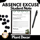 Absence Excuse Notes, Student Absence Notes, Absence Excus