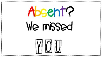 Preview of Absent Folder Sign