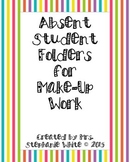 Absent Student Folders for Make-Up Work