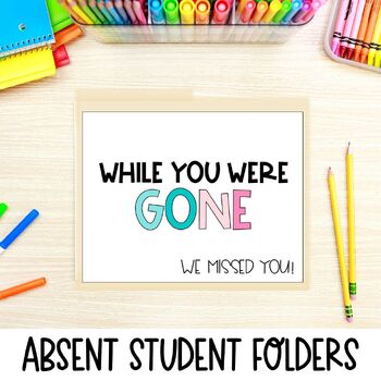 Preview of Back to School Activities | Absent Student Folders with Labels