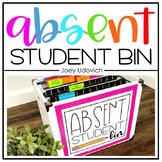Absent Student Work Bin: Editable Options