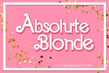 Preview of Absolute Blonde Font - Barbie Font