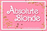 Absolute Blonde Font - Barbie Font