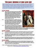 Absolute Monarch King Louis XIV's Daily Schedule Reading