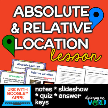 Preview of Absolute & Relative Location Lesson & PowerPoint
