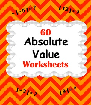 Preview of Absolute Value Worksheets