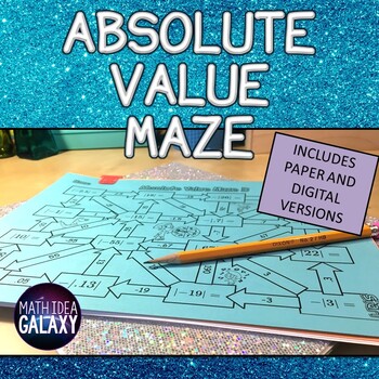 Preview of Absolute Value Maze Activity