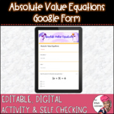 Absolute Value Equations Digital Practice