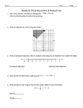 unit 1 equations and inequalities homework 4 absolute value