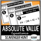 Absolute Value Equations | Scavenger Hunt