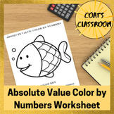 Absolute Value Equations and Inequalities Color By Numbers