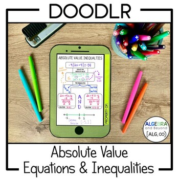 Preview of Solving Absolute Value Equations and Inequalities Activities | Notes