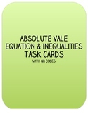 Absolute Value Equations and Inequalities Task Cards w/ QR Codes