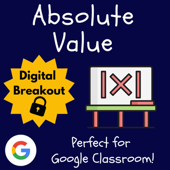 Preview of Absolute Value Escape Room | Negative Numbers Digital Breakout