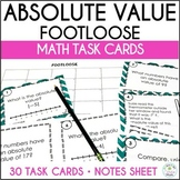 Absolute Value Footloose Math Task Cards Game