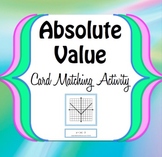 Absolute Value Function Graph Transformation - Card Matching Game - Activity