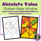 Absolute Value Function Transformation Stained Glass Art Project