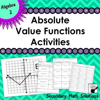 Preview of Absolute Value Functions Activity