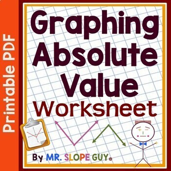 Preview of Graphing Absolute Value Equations Worksheet