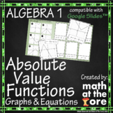 Absolute Value Functions - Matching - Graphs & Equations f